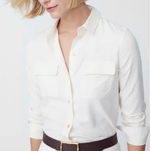 J. McLaughlin Miris Silk Shirt, size XL